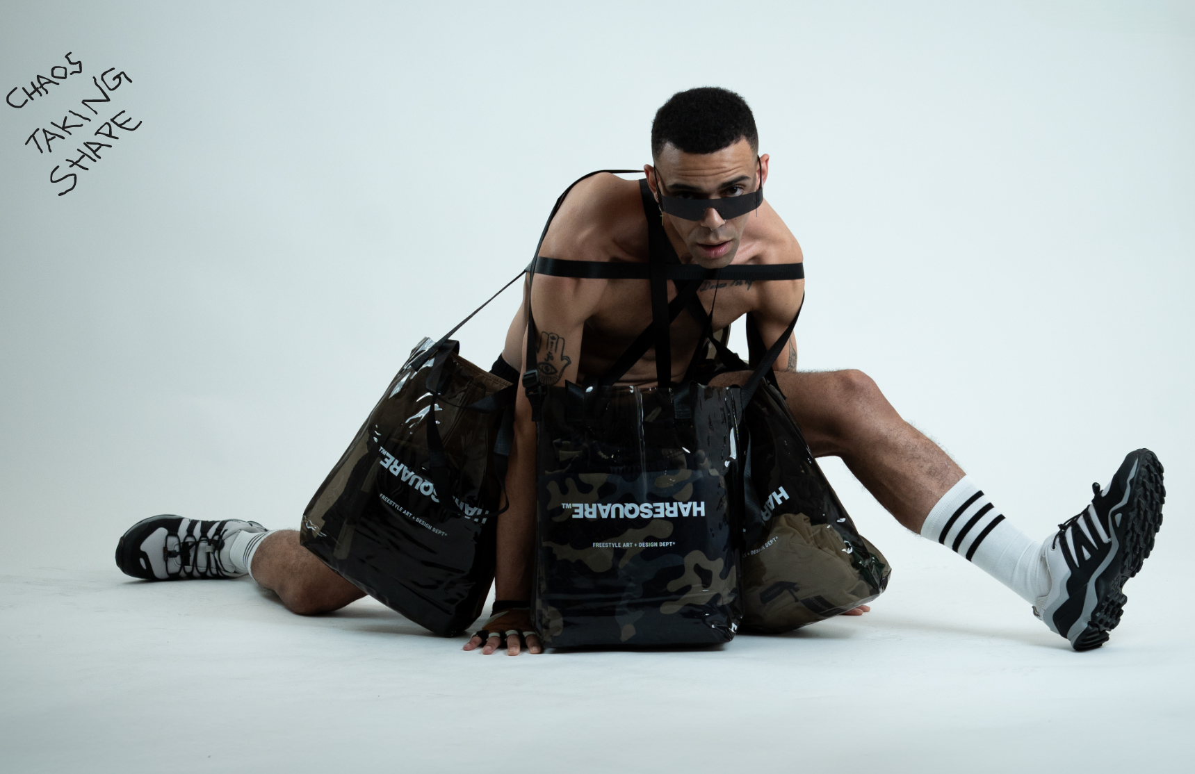 Haresquare unisex luxury streetwear collection featuring haresquare bags designed in Ireland